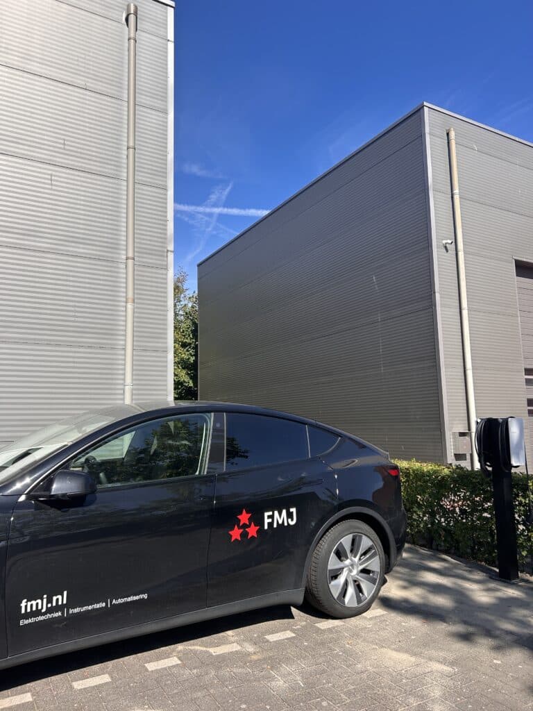 Duurzaamheid op de vestigingen van FMJ Group voor elektrische (lease)auto's