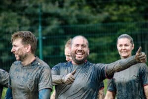 FMJ Mud Masters Biddinghuizen 2025 obstakelrun modder teamwork plezier - Jos Mijnders, Hilde Huige