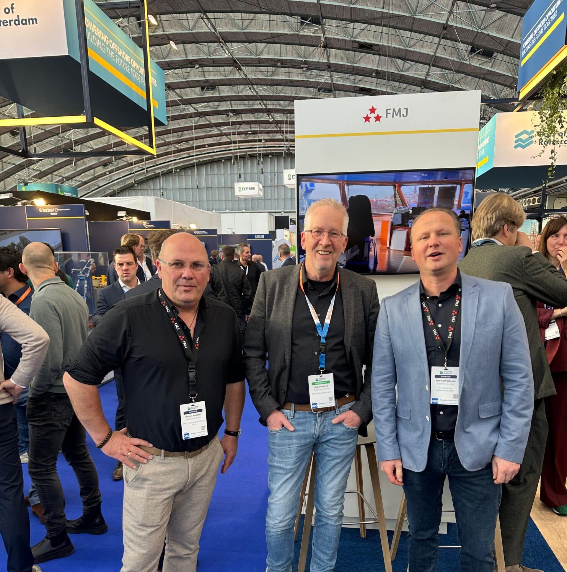 FMJ Group / FMJ Marine & Offshore op de Offshore Energy Amsterdam RAI. Dennis Nossent, Jan Hakkesteegt